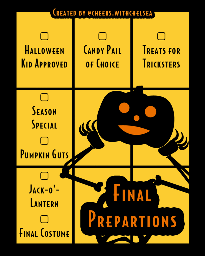 final preparations scavenger hunt for Instagram