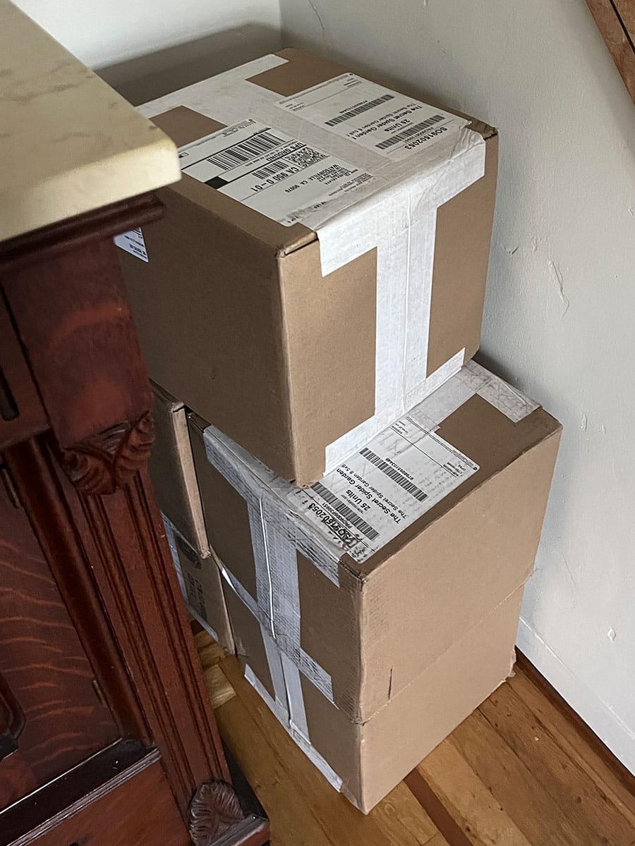 115 books waiting for shipping