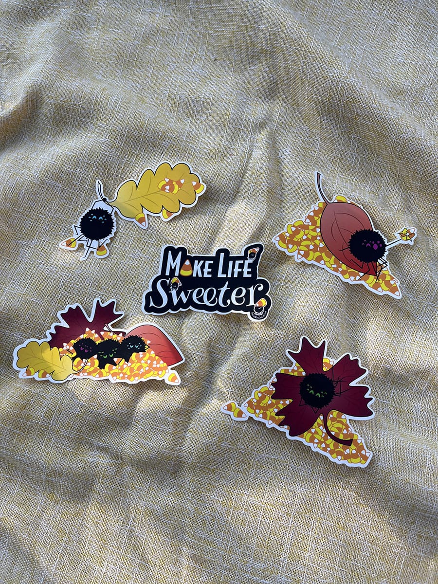 new candy corn crew stickers